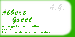 albert gottl business card